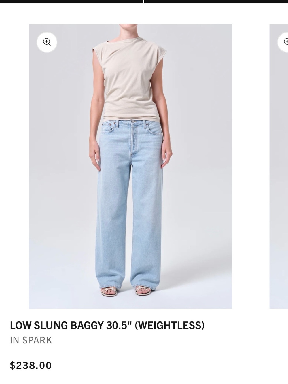 Agolde Low-Slung Baggy jeans
